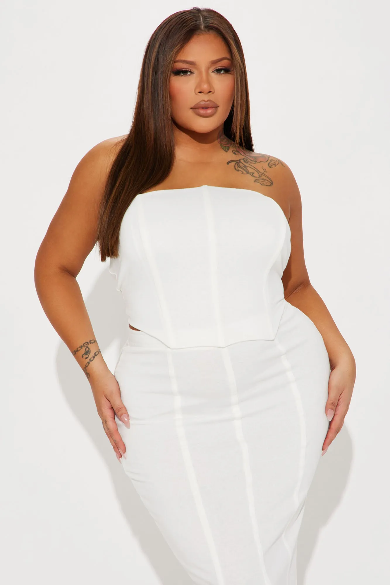 Amaze Me Skirt Set  - White