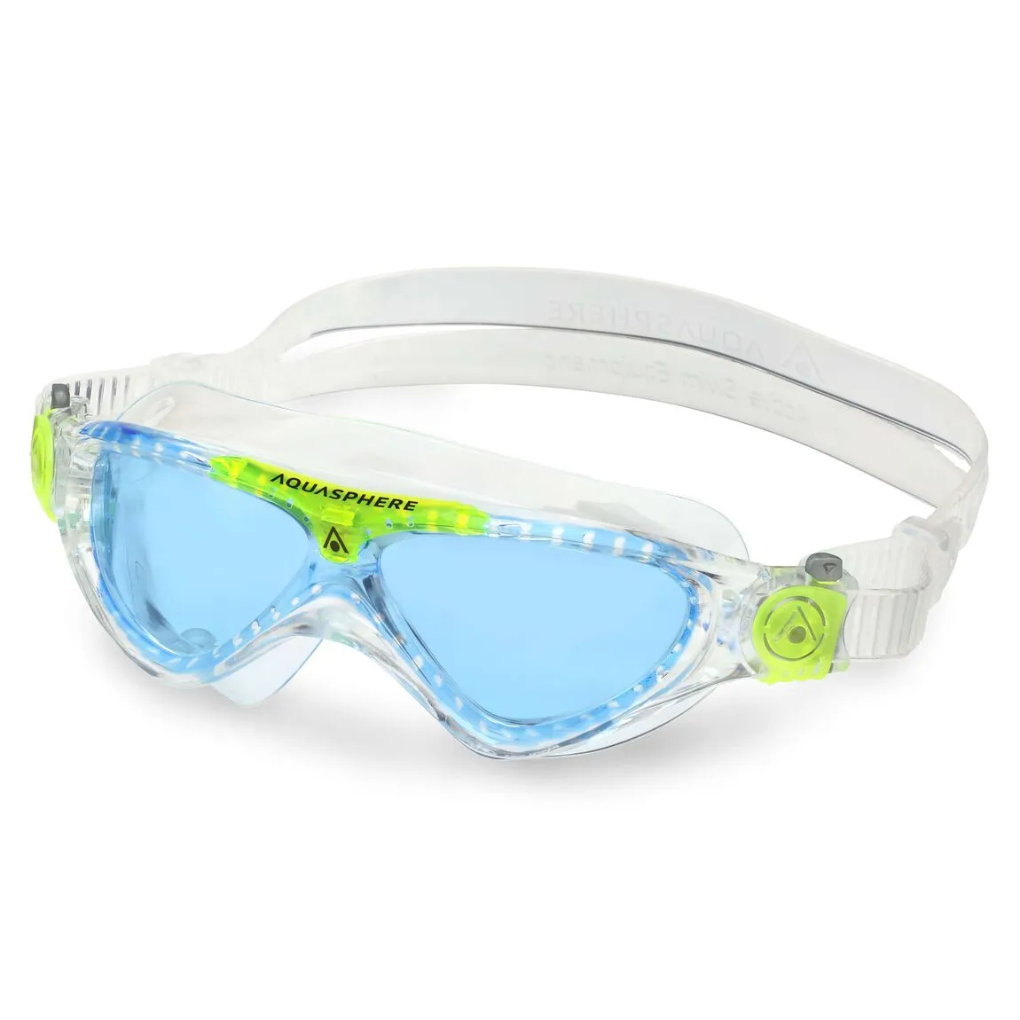 Aquasphere Vista Junior Swim Mask - Transparent/Bright Green