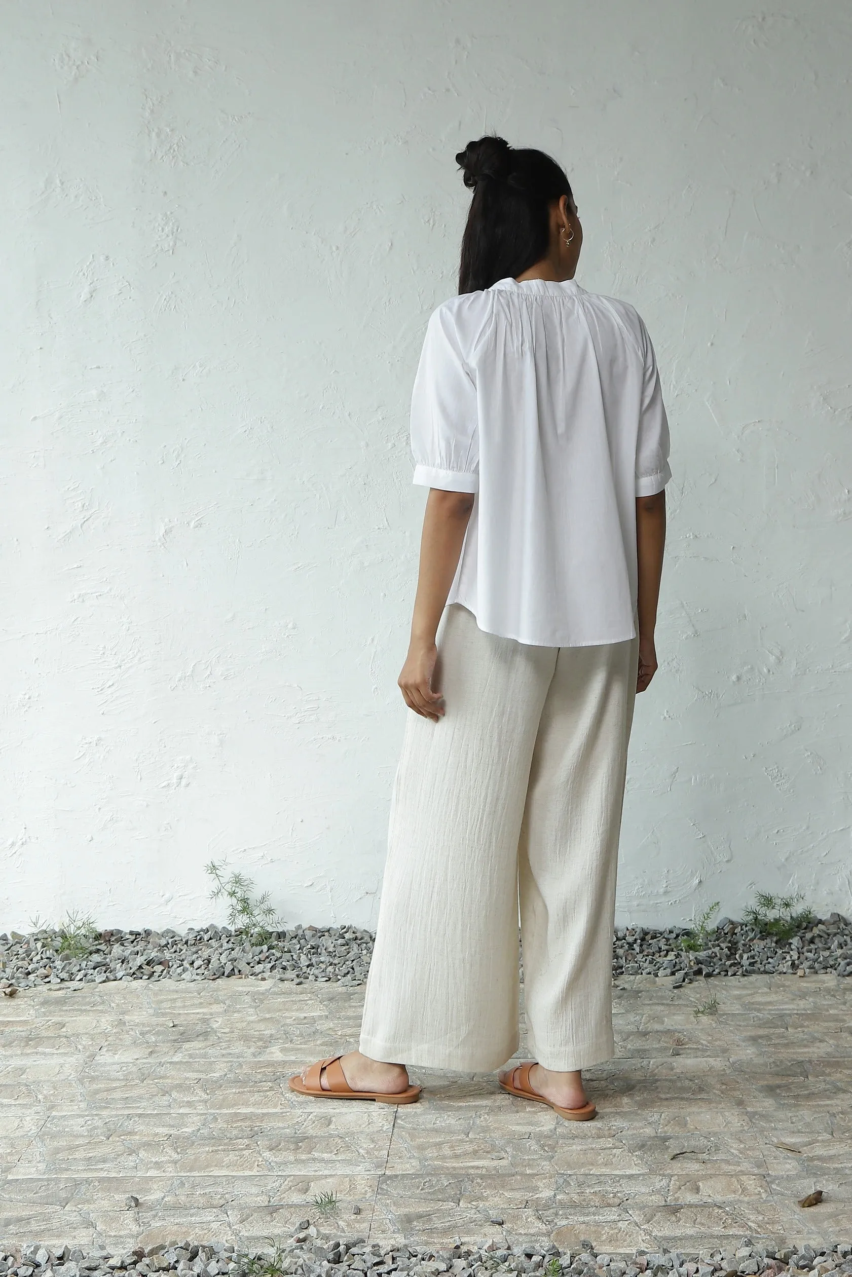 Crisp City Placket Top