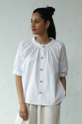 Crisp City Placket Top
