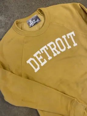 Detroit Collegiate Arch Pullover /  White   Maize / Unisex