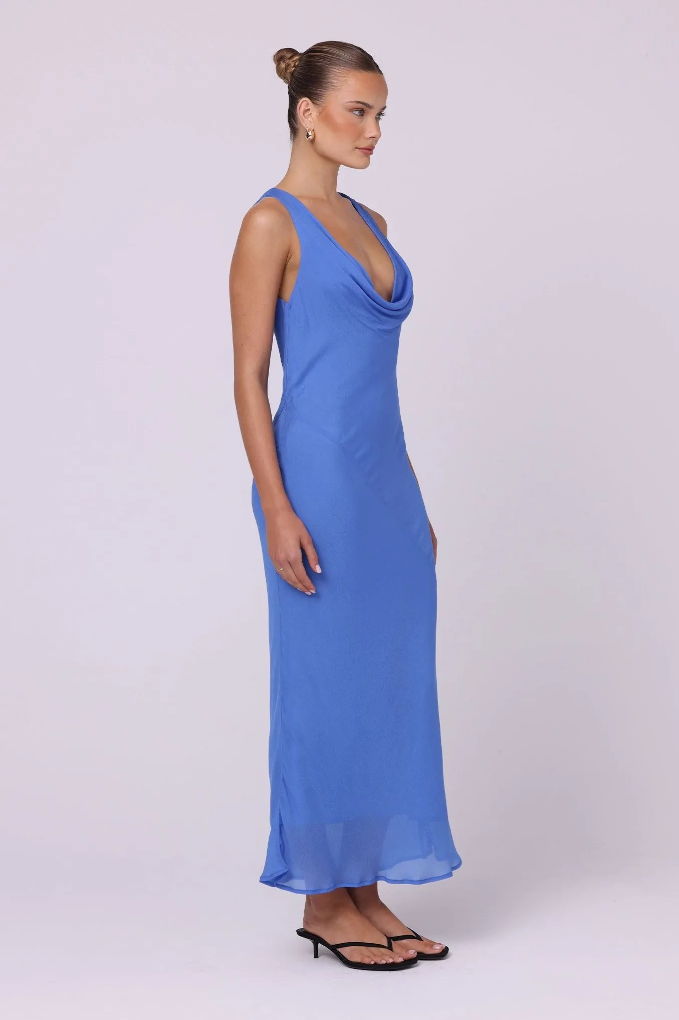 Isabelle Quinn Reina Reversible Midi Dress - Blue
