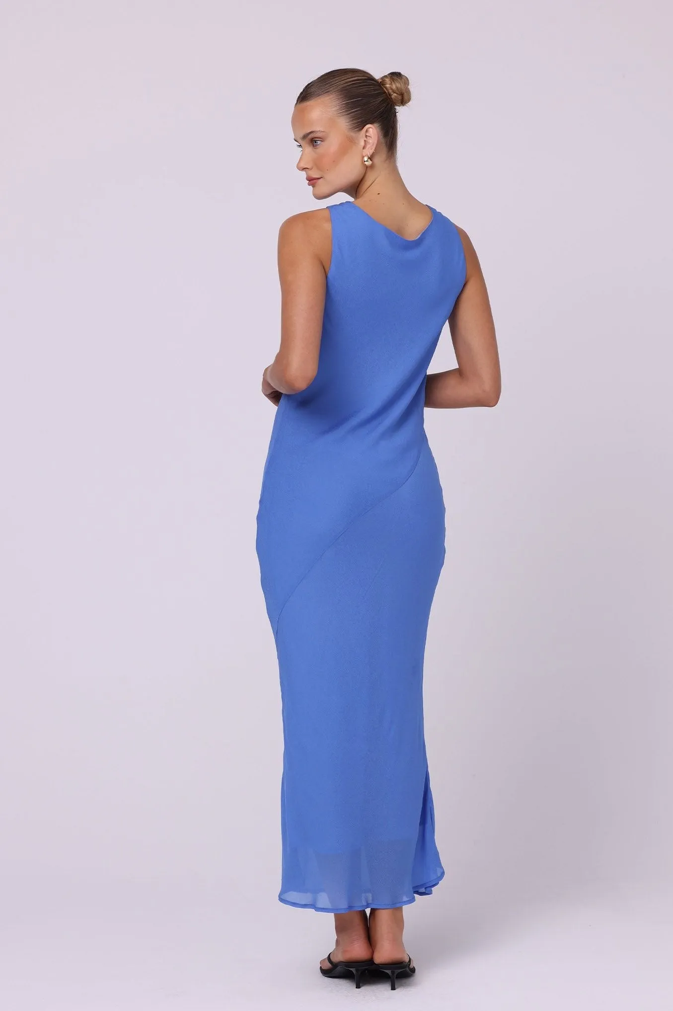 Isabelle Quinn Reina Reversible Midi Dress - Blue