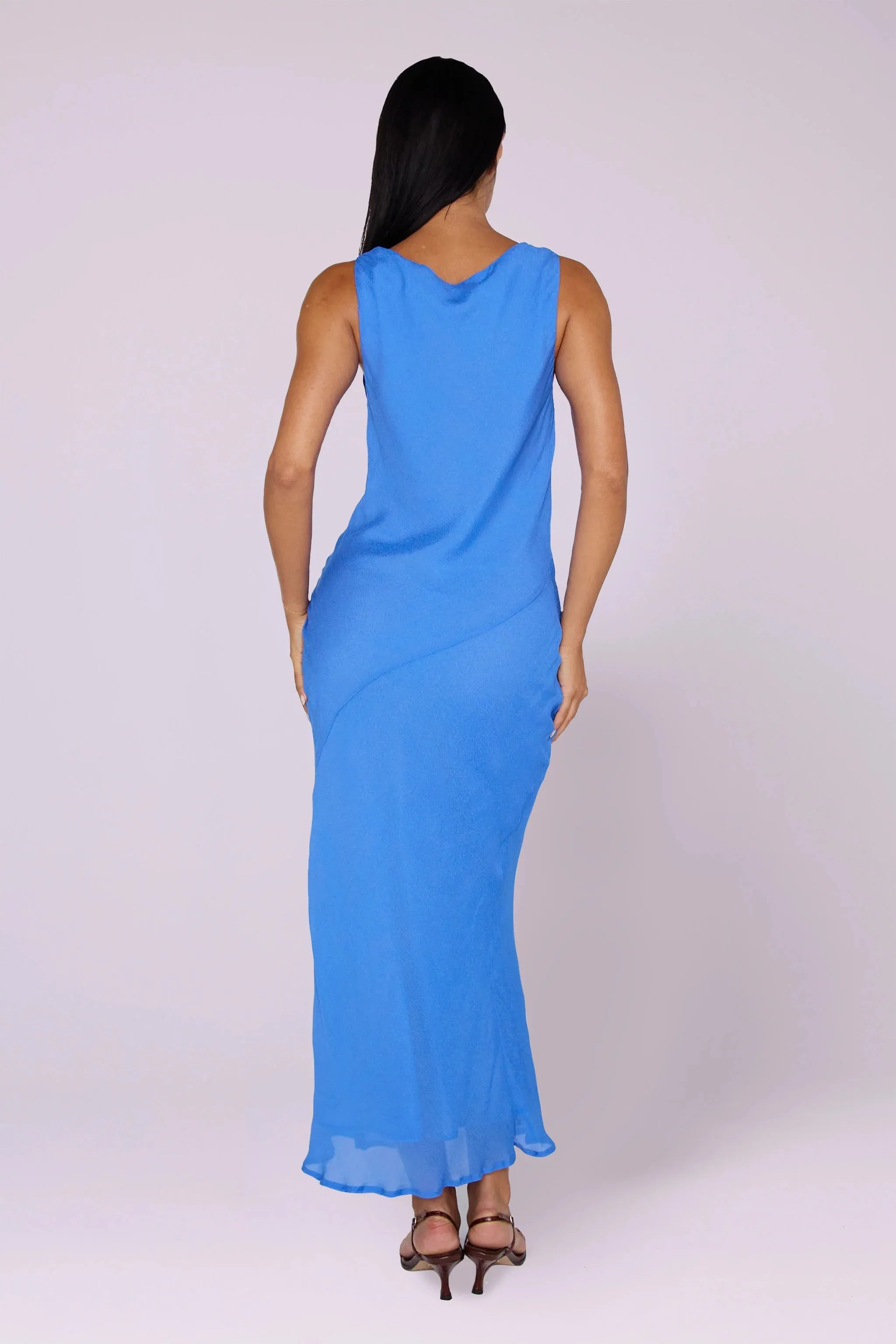 Isabelle Quinn Reina Reversible Midi Dress - Blue