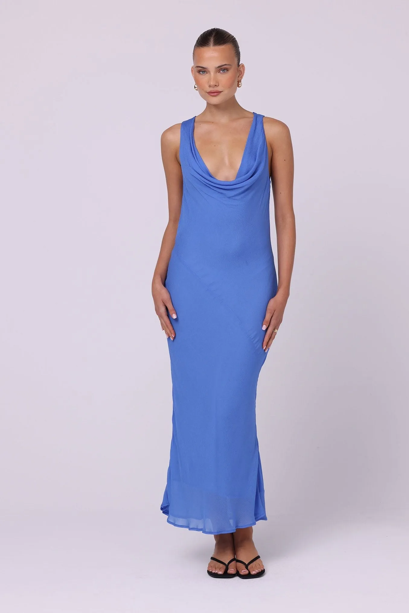 Isabelle Quinn Reina Reversible Midi Dress - Blue