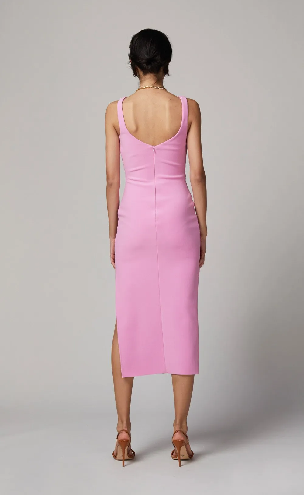 Joelle Midi Dress- Bubble gum