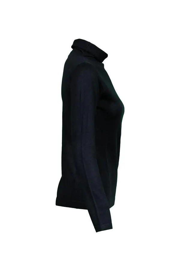 Kinross Cashmere Seamed Funnel Neck Pullover