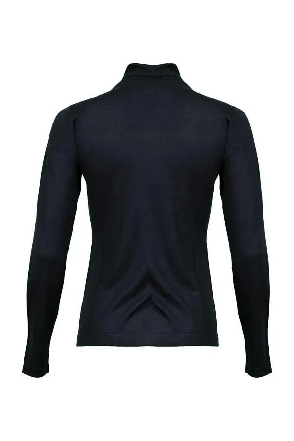 Kinross Cashmere Seamed Funnel Neck Pullover