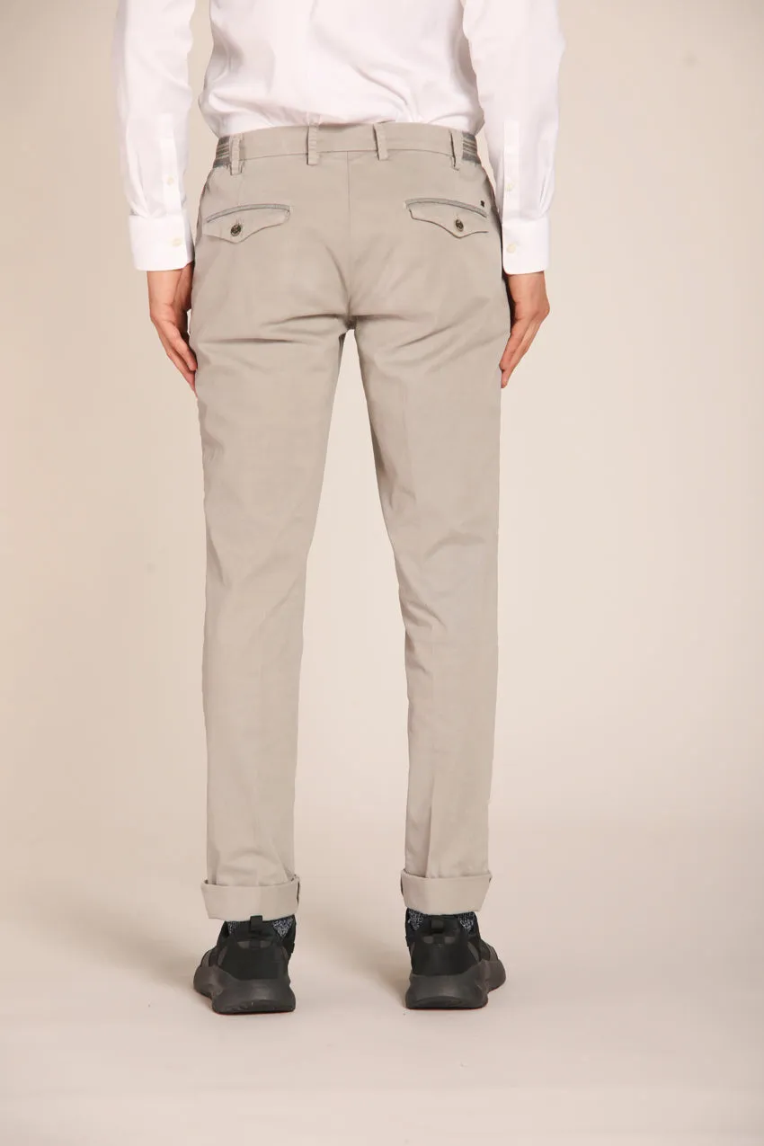 New York Elax 1 Pinces men's chino jogger pants in gabardine regular fit 
