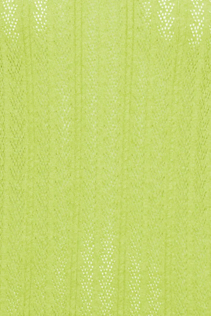 Olivette Short Sleeved Pullover - Green Glow