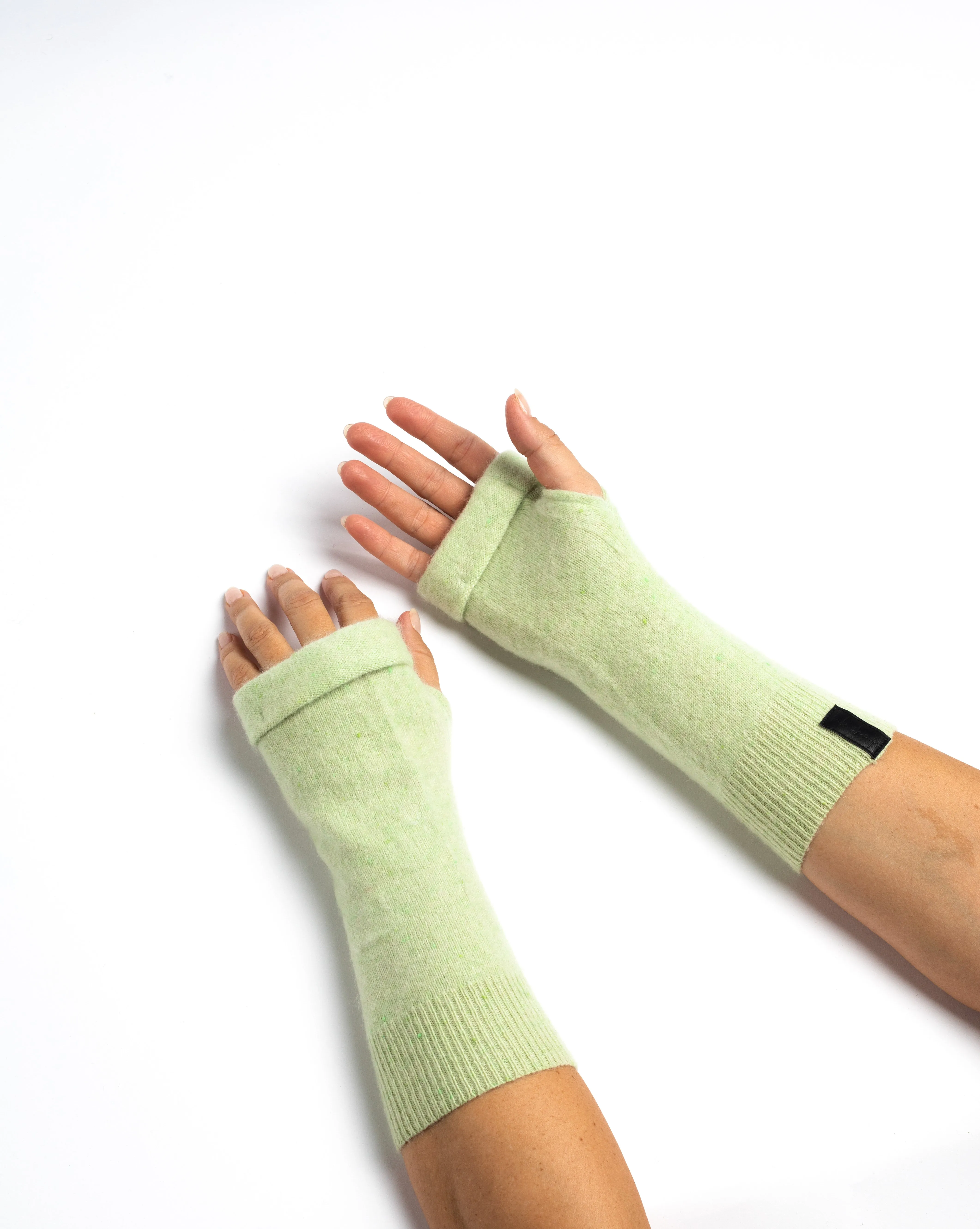 Pastels Fingerless Gloves Set - Teal, Yellow, Ocean Green, Box of 3