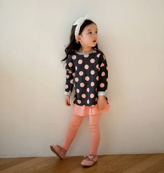 Pink Skirted Leggings