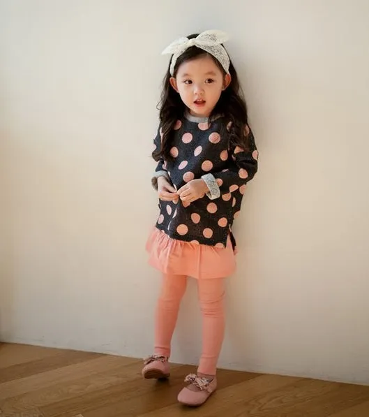 Pink Skirted Leggings
