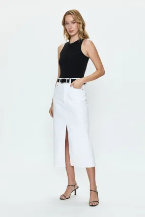 Pistola Alice Midi Skirt in White