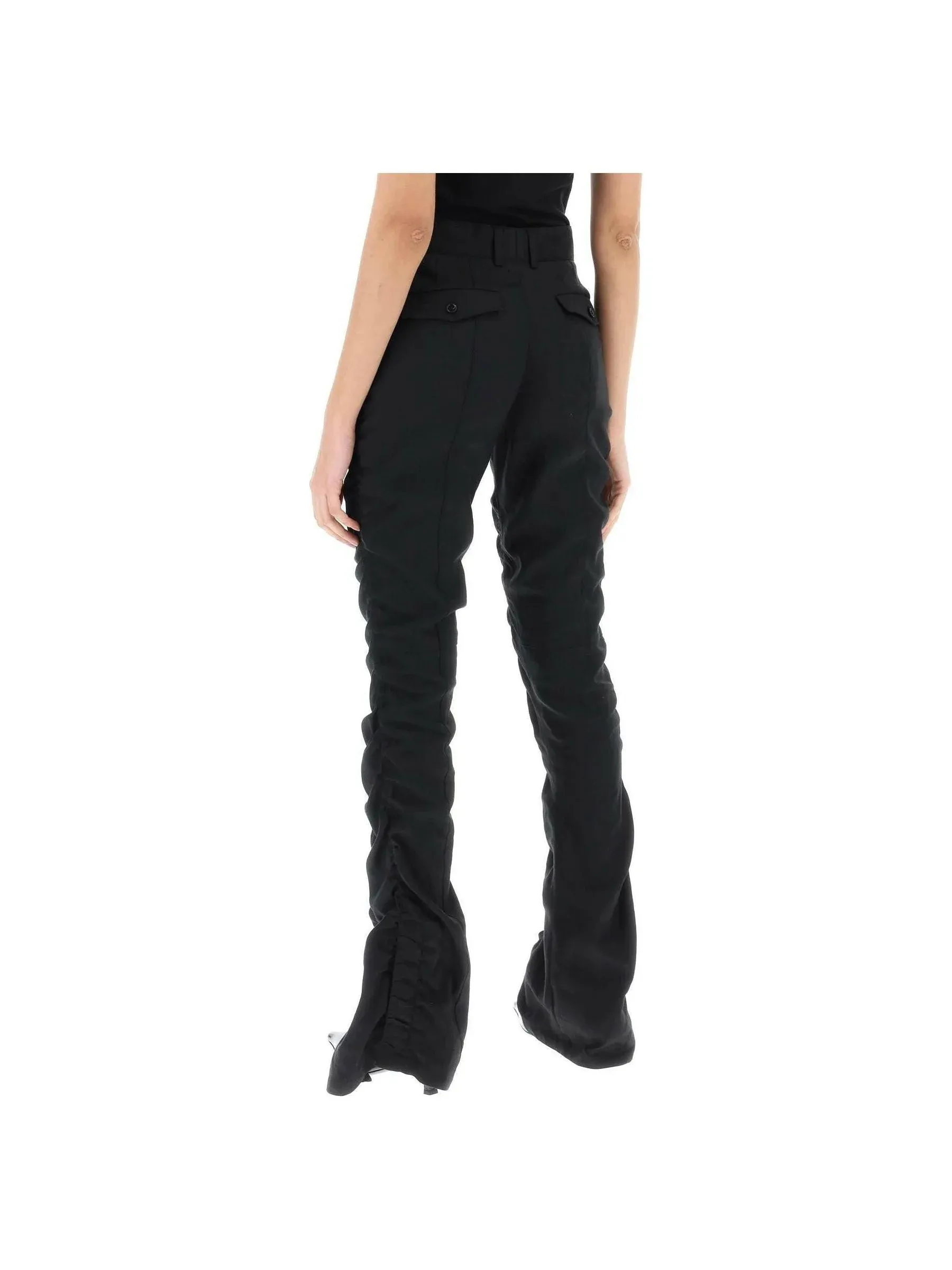 Ruffled Flared Pants