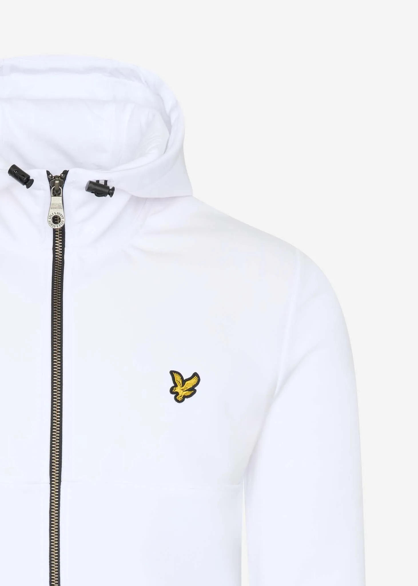 Softshell jersey zip hoodie - white