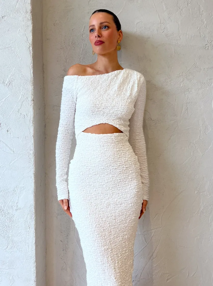 Sovere Overcast Dress in Off White