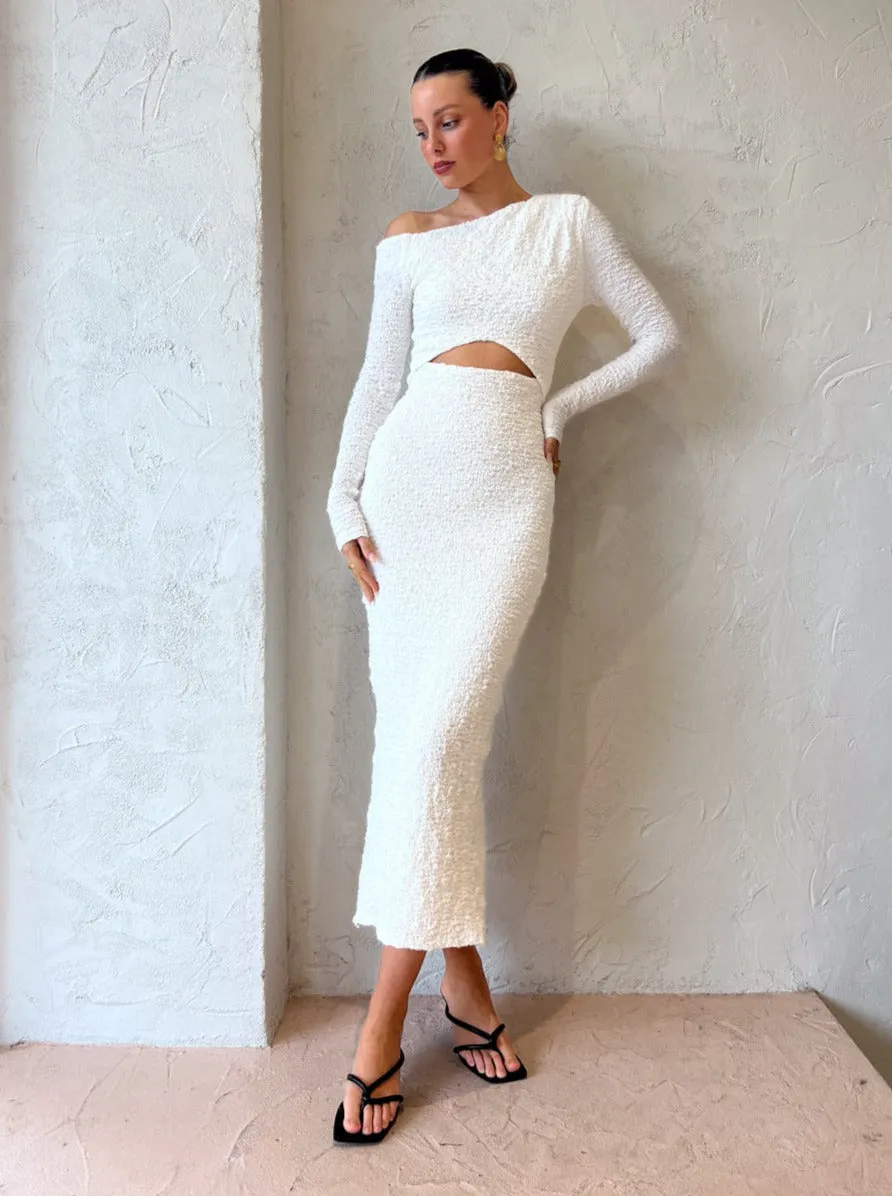 Sovere Overcast Dress in Off White
