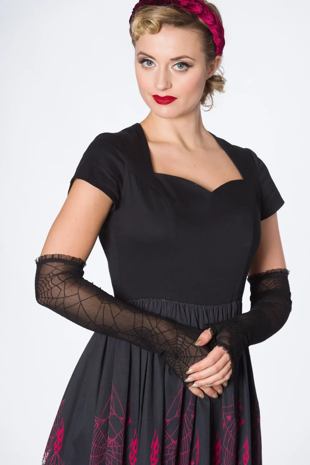 Spiderweb Lace Arm Warmers