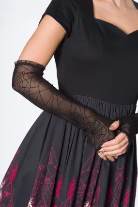 Spiderweb Lace Arm Warmers