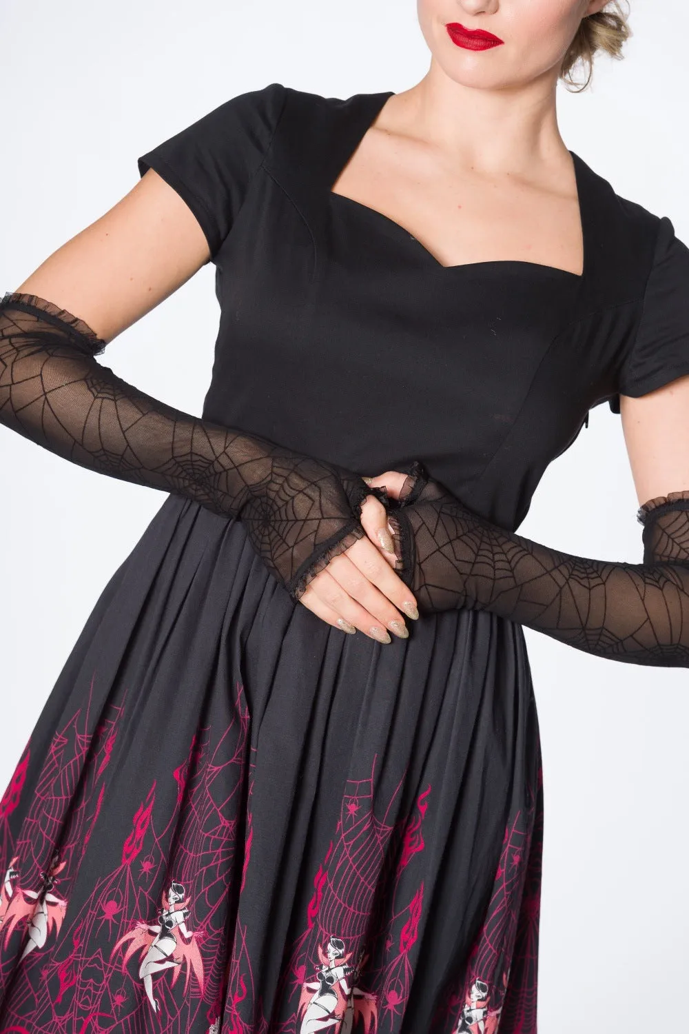 Spiderweb Lace Arm Warmers