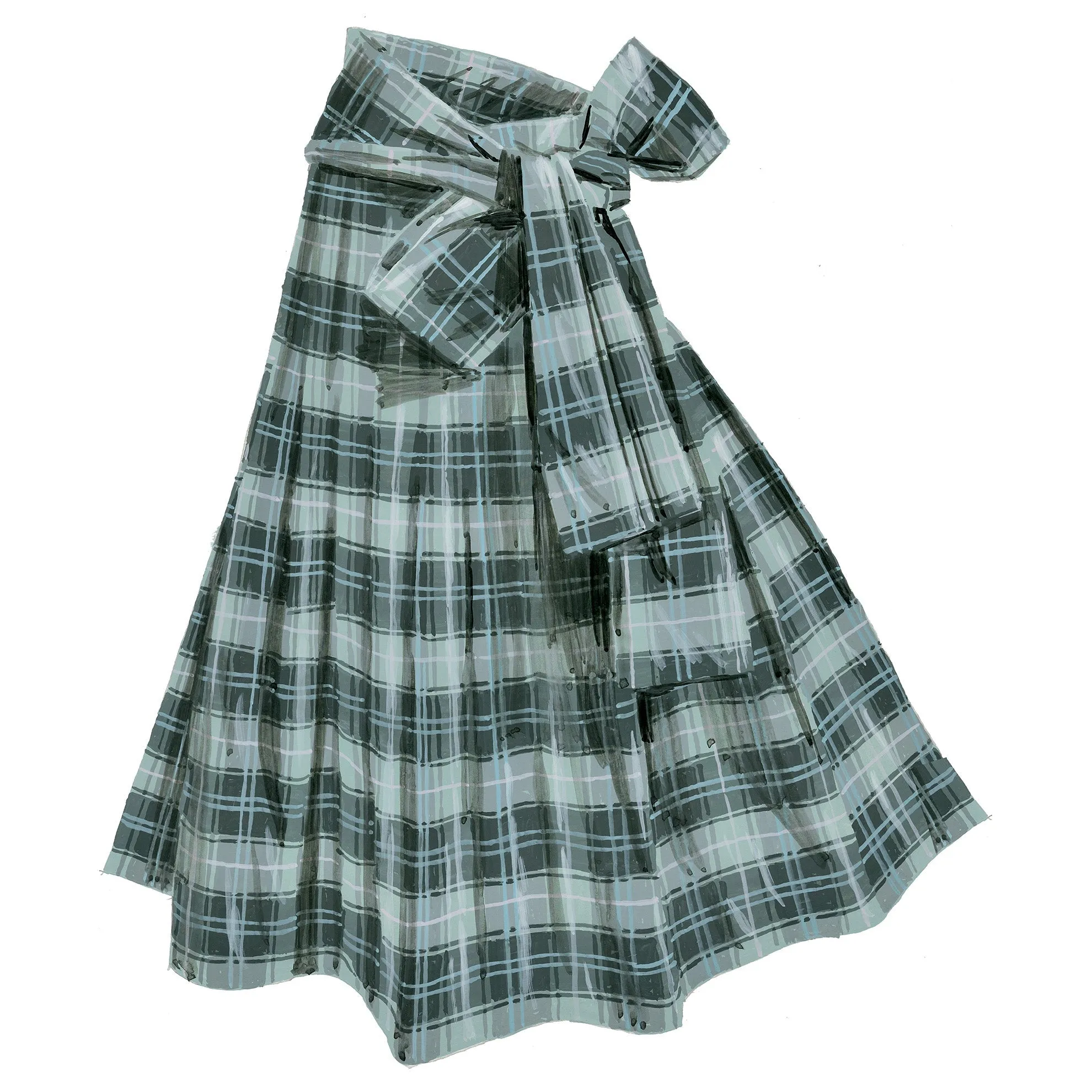 Taffeta Silk Skirt