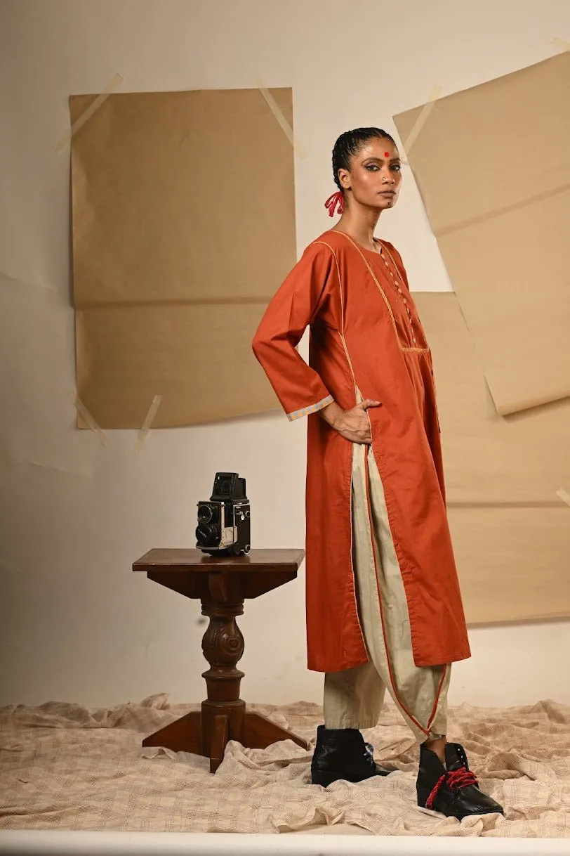 TB Set - Rust Tunic Pants set