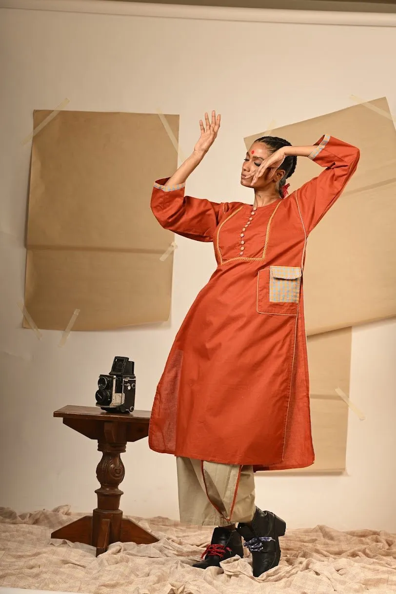 TB Set - Rust Tunic Pants set