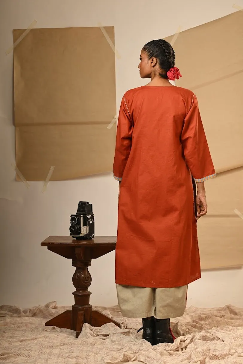 TB Set - Rust Tunic Pants set