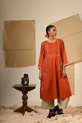 TB Set - Rust Tunic Pants set