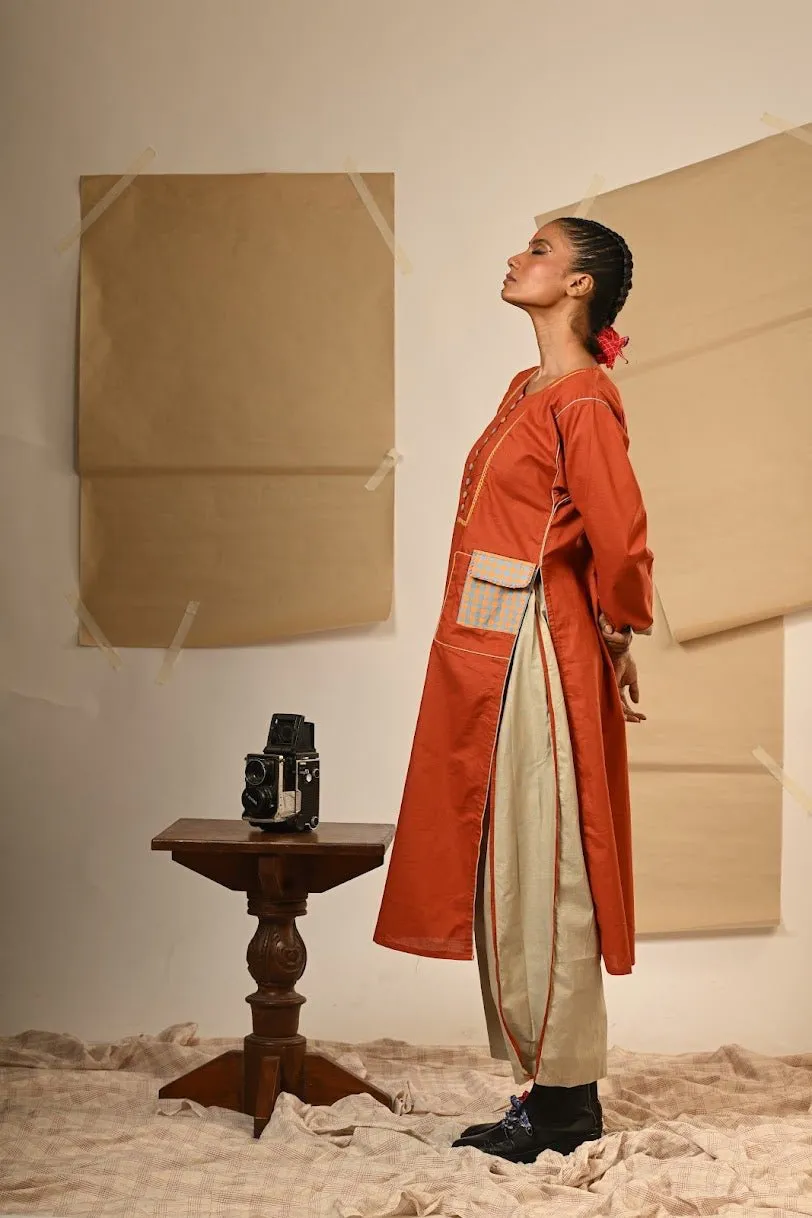 TB Set - Rust Tunic Pants set