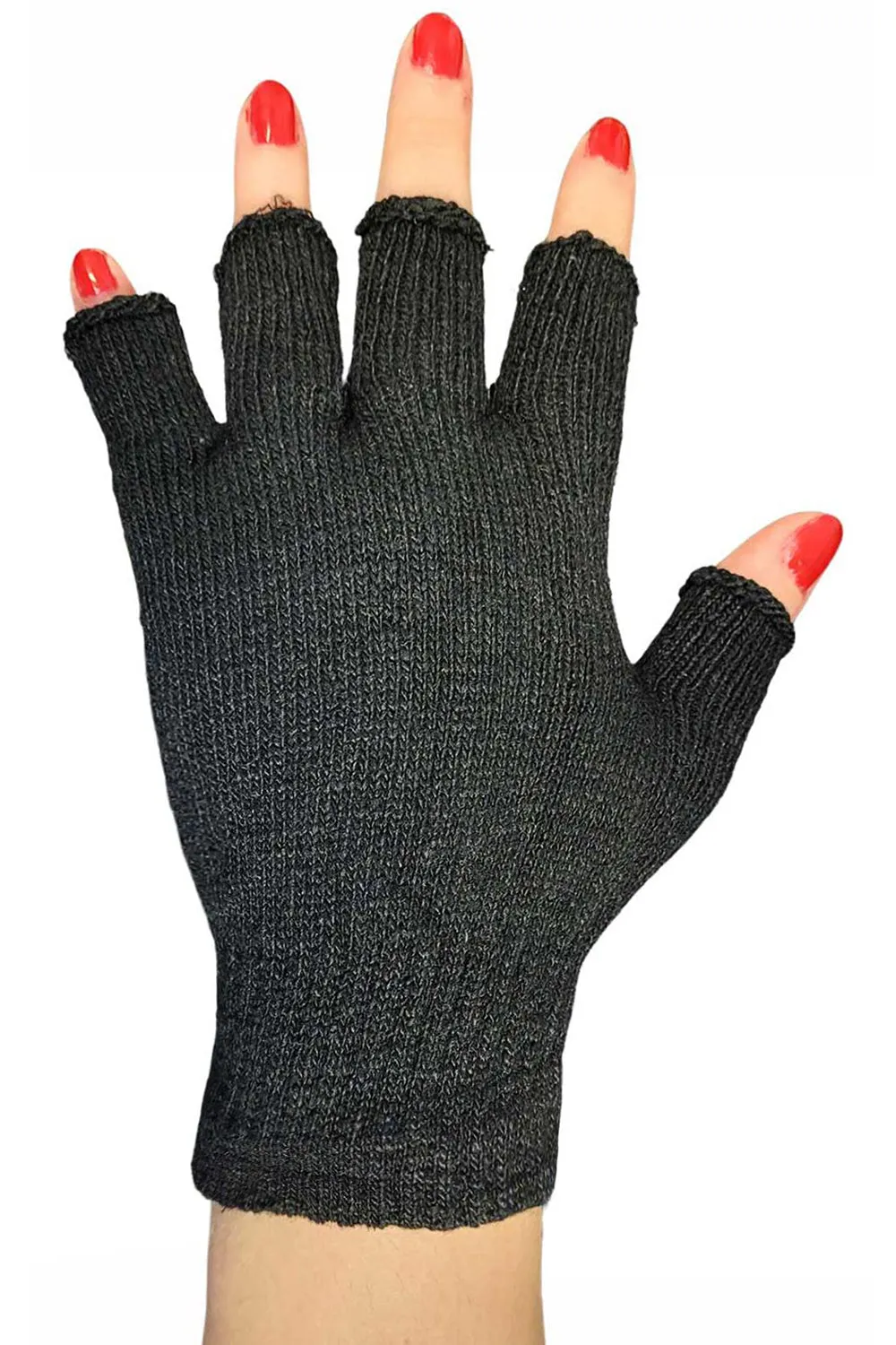 Unisex Fingerless Gloves With Rubber Grip