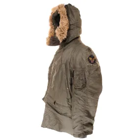 VINTAGE USAF PARKA AIRCREW JACKET TYPE N-3B N3B 1963 VIETNAM WAR SIZE MEDIUM
