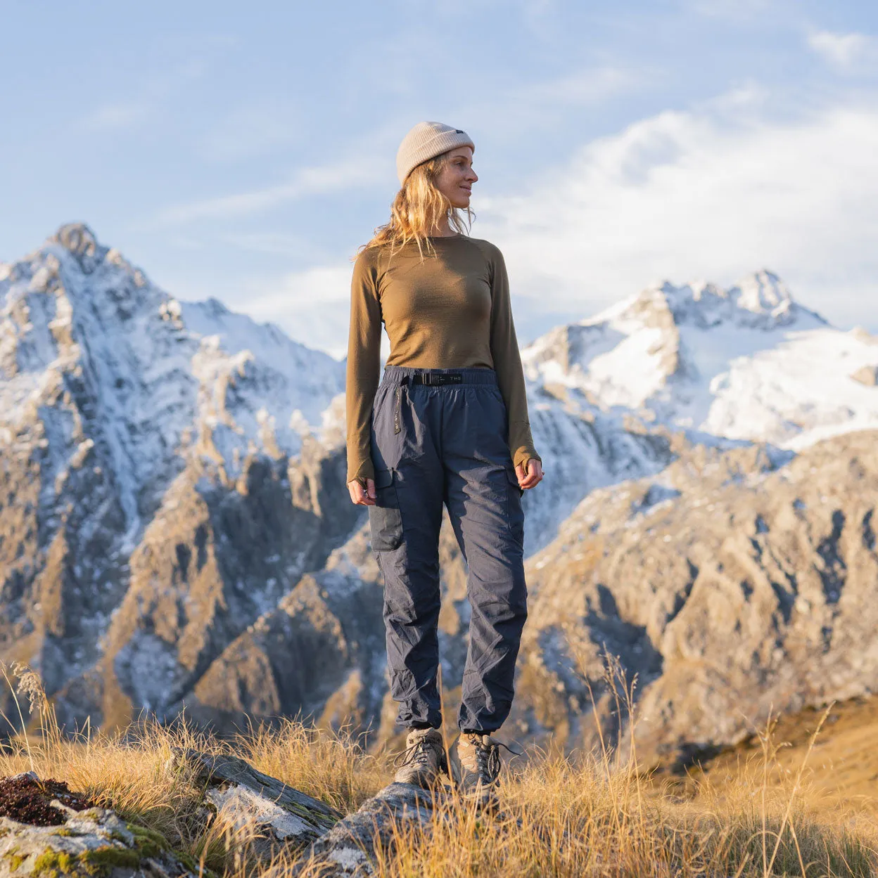 Womens Merino LS Base Layer Olive