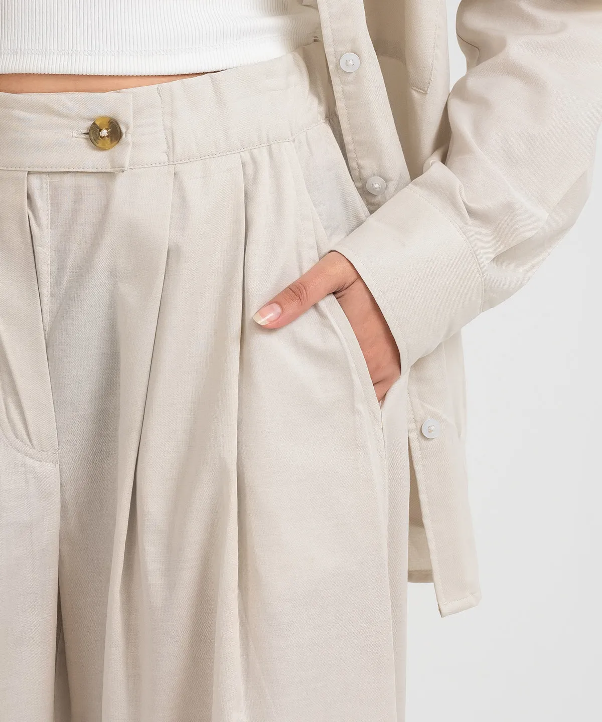 Women's Twill Tailored Pants