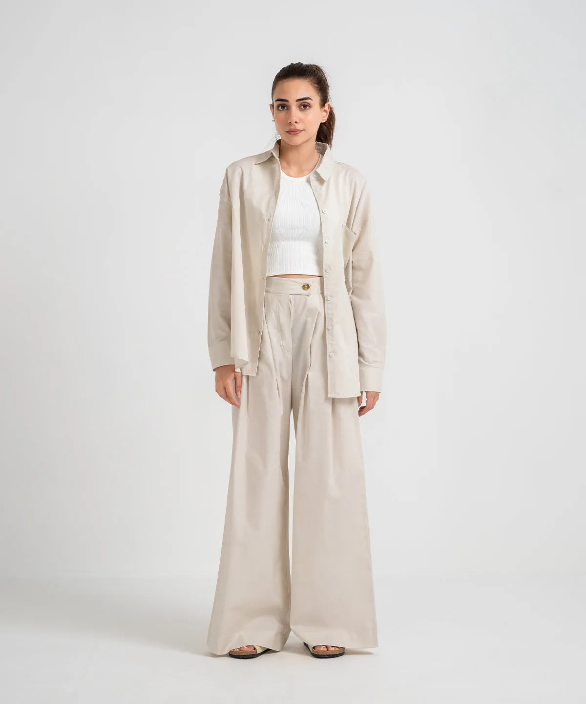 Women's Twill Tailored Pants