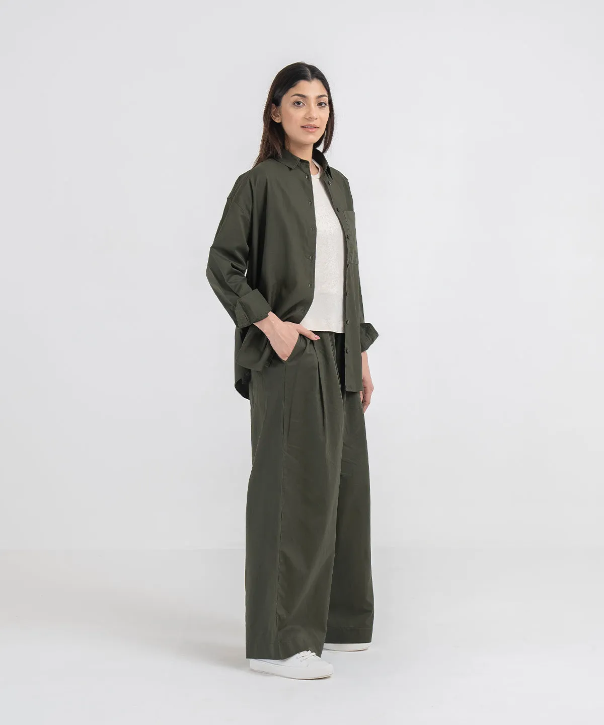 Women's Twill Tailored Pants