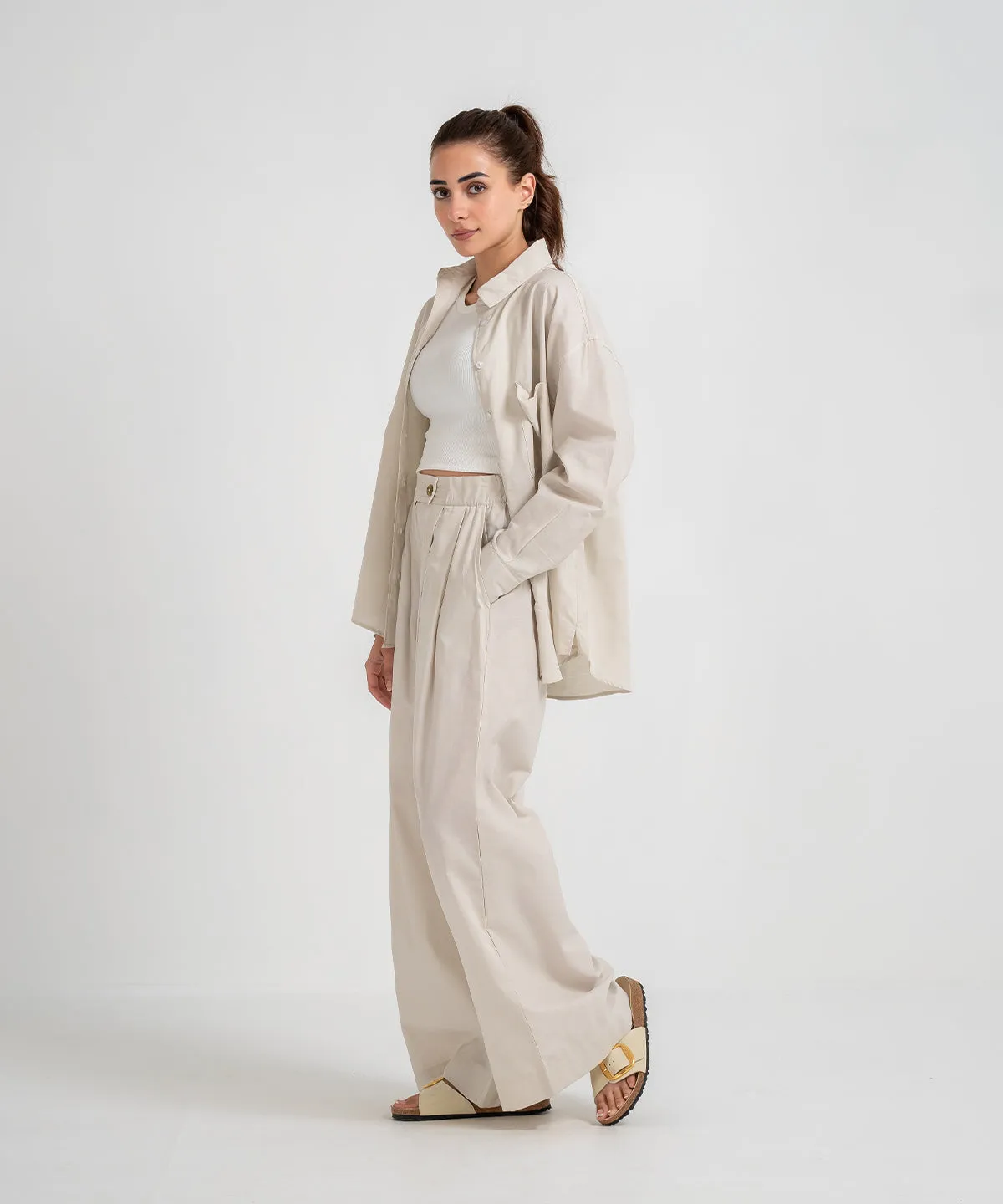 Women's Twill Tailored Pants